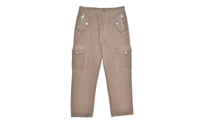 Loose Fit Cropped Cargo Trousers "Light Taupe" AH0PQ006CD968CB