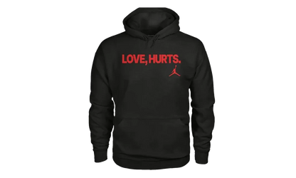 Jordan Fleece Love Hurts Jalen Hurts Hoodie "Bred" IQ3843 010