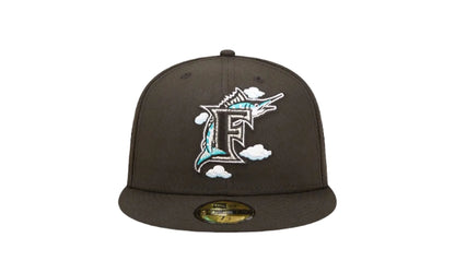 59Fifty MLB Florida Marlins Comic Cloud Fitted Hat "Black" 60243858