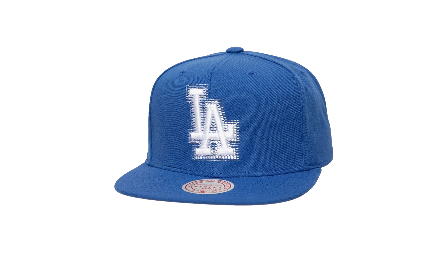 MLB Blurred Vision Snapback Cap "Los Angeles Dodgers - Blue" HHSS7657 LADYYPPPBLUE