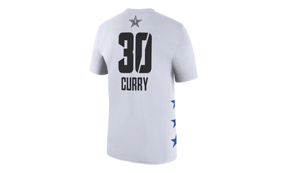 Air Jordan NBA GSW 2019 NBA All-Star T-Shirt "Stephen Curry - White" BQ2507 106