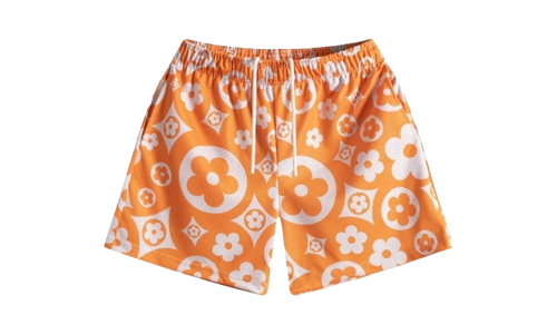 Flower Shorts "Orange / Cream" BS62