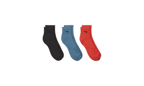 Everyday Plus Cushioned Training Ankle Socks (3 Pairs) "Multicolor" SX6890 912