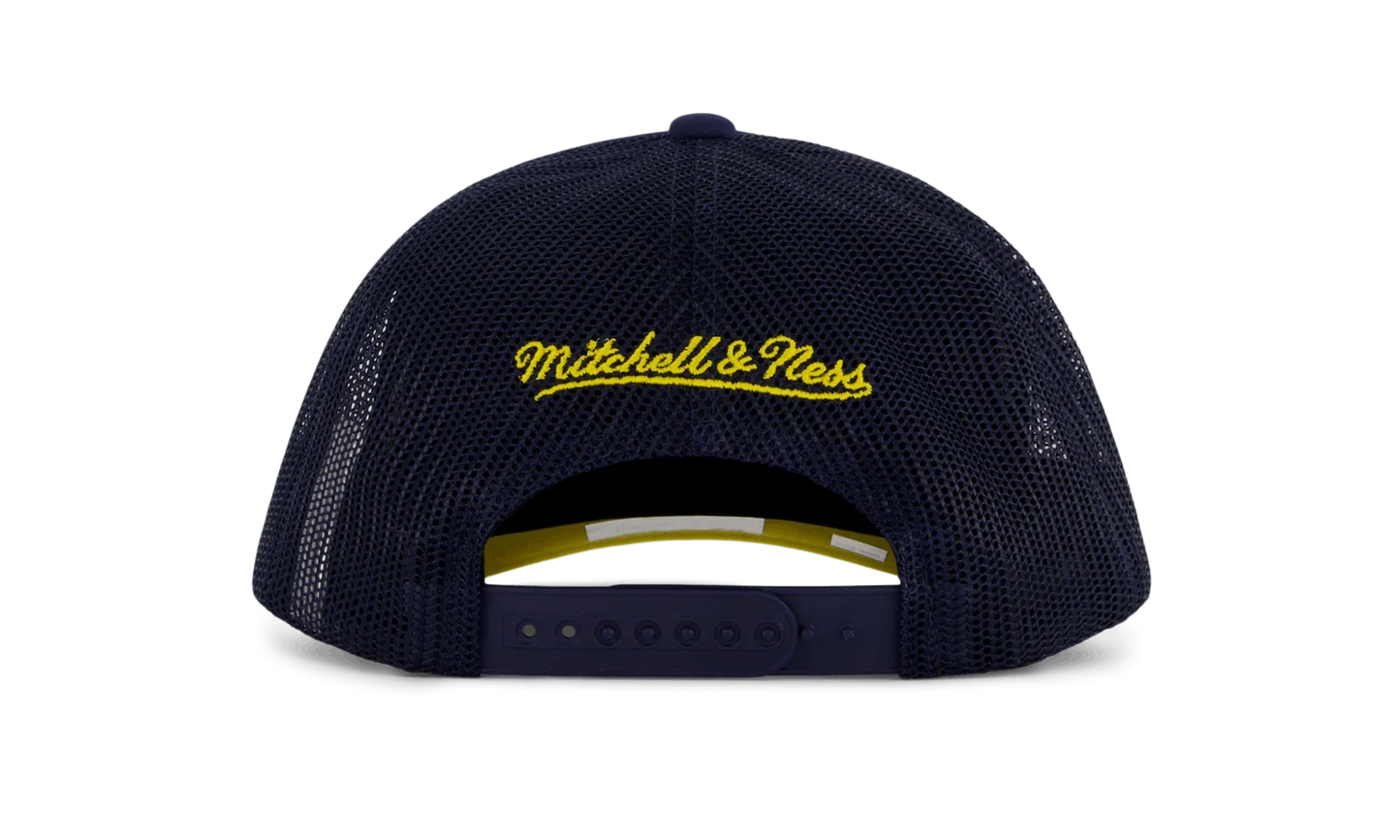 NCAA Billboard Trucker Snapback Cap "Michigan Wolverines - Navy" HHSS5346 UMIYYPPPNAVY