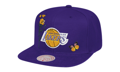 NBA Los Angeles Lakers HWC State Snapback Hat "Flower - Purple" 6HSSSH20057 LALPURP