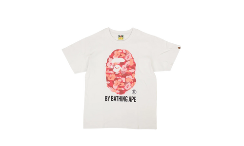 Red Big Head Tee "White" BAP XTSH 0050