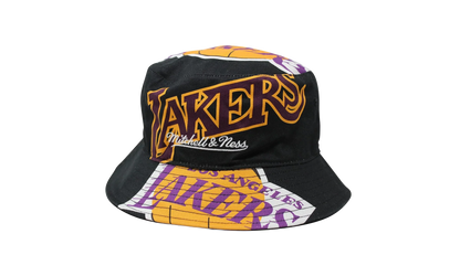 NBA Hardwood Classics Cut Up Bucket Hat "Los Angeles Lakers - Black" BUCKSH21322 LALBLCK