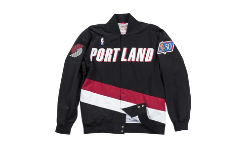 NBA Authentic Warm Up Jacket "1996-97 Portland Trail Blazers - Black" AWJKLG18045 PTBBLCK96