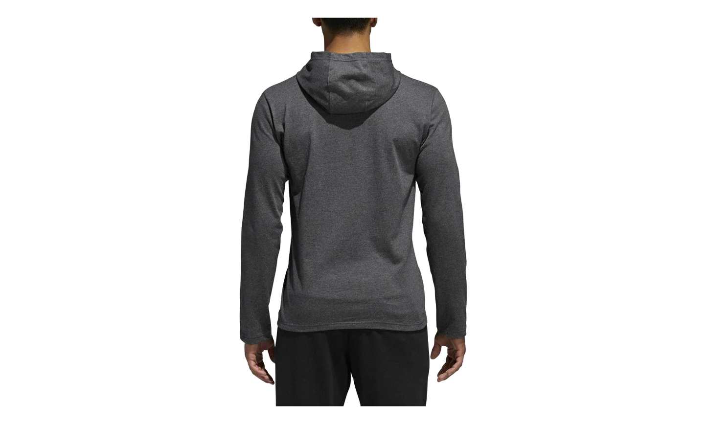 Badge of Sport Long Sleeve Hoodie "Dark Grey Heather" BR1455