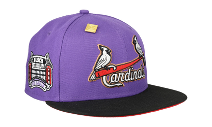 59FIFTY St. Louis Cardinals Busch Stadium Final Season Patch Fitted Hat "Tan / Teal" NE385