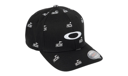 Flag Print Fitted Hat "Blackout" FOS901211 02E