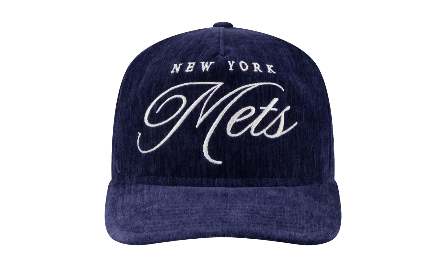 9TWENTY New York Mets Team Script Snapback Hat "Blue - Velvet" NE218