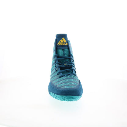 Varner BA8022 Mens Blue Synthetic Lace Up Athletic Wrestling Shoes