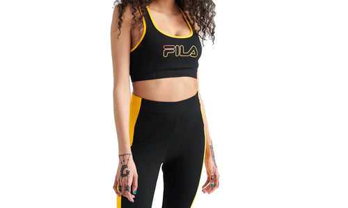 Rebeca Bra Top WMNS "Black Yellow" LW911124 001
