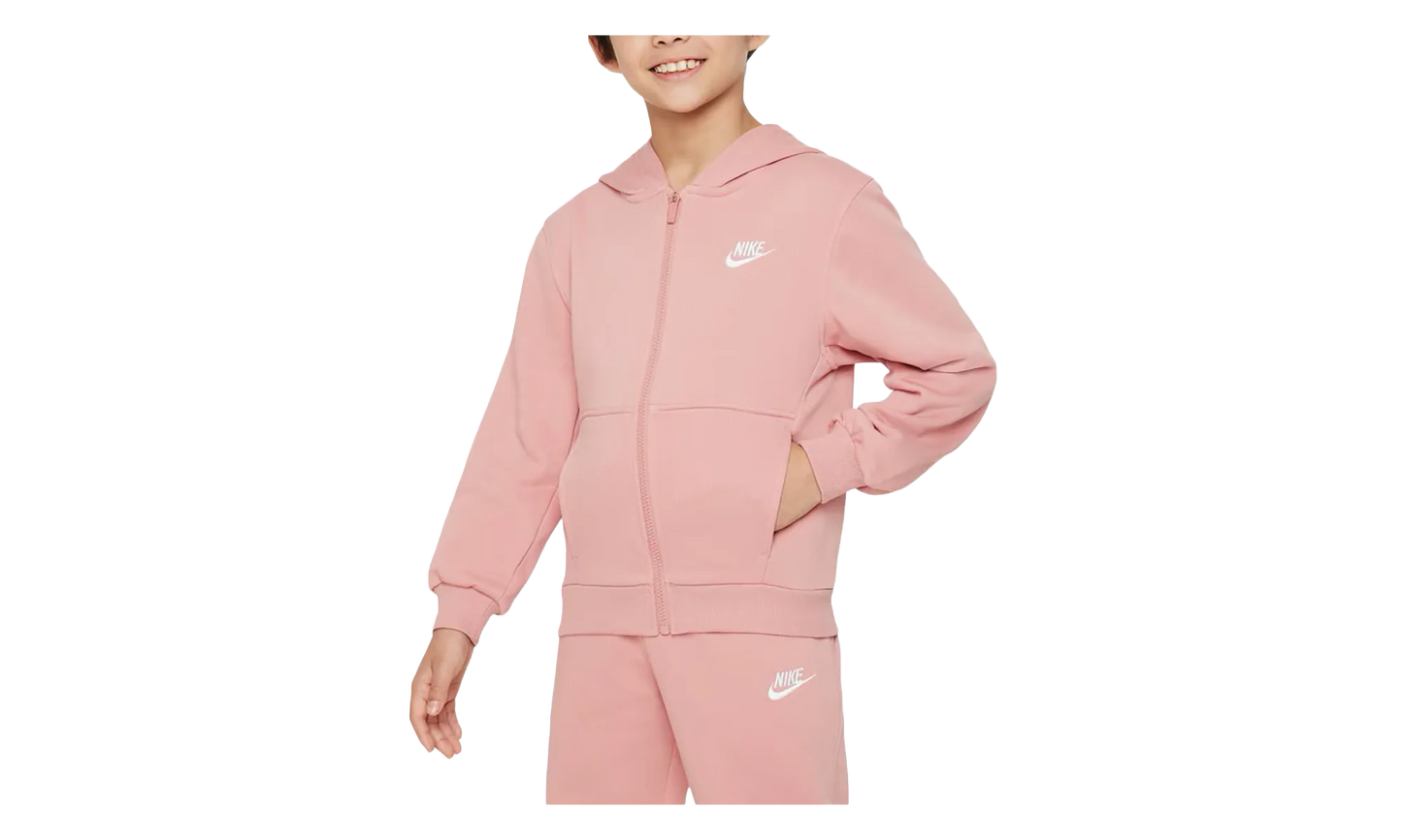 Parka Club Fleece French Terry Full Hoodie GS "Pink" FD3017 618