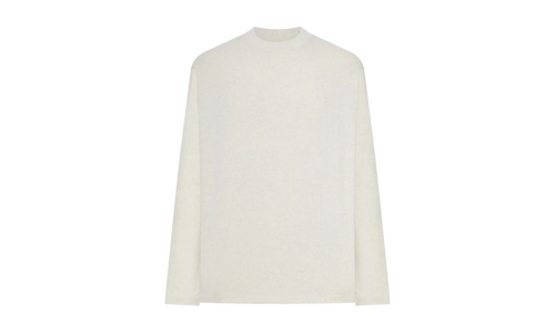 Embroidered Classic Long Sleeve Tee "Oatmeal Heather" 125HO254202F