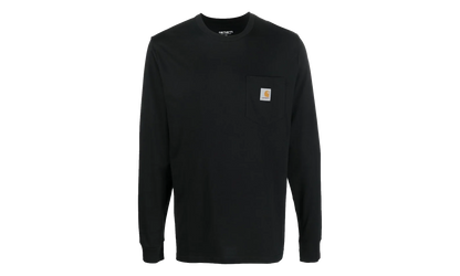 Long Sleeve Pocket T-shirt "Black" I030437 89XX