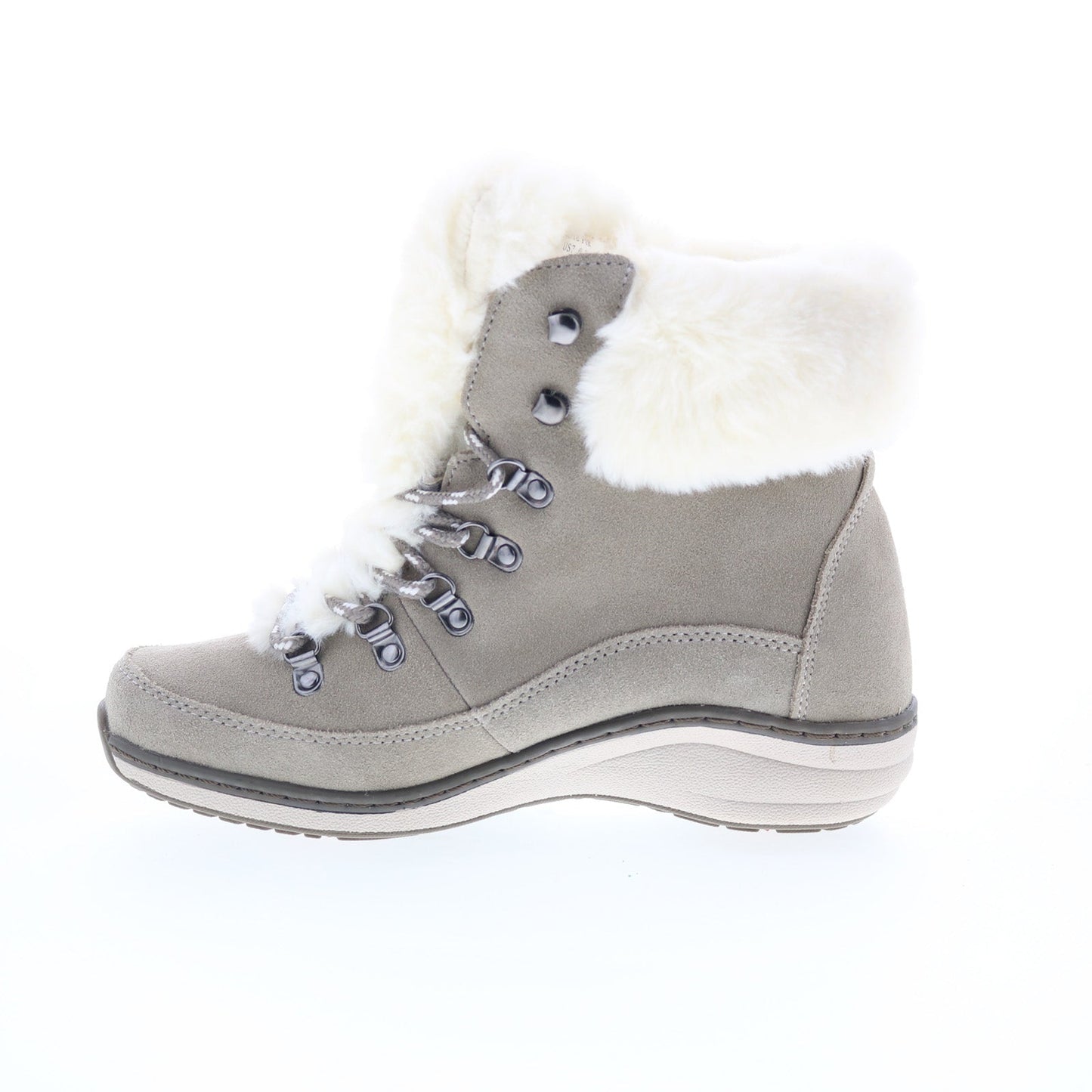 Aetrex Jodie BB291 Womens Gray Suede Lace Up Ankle & Booties Boots