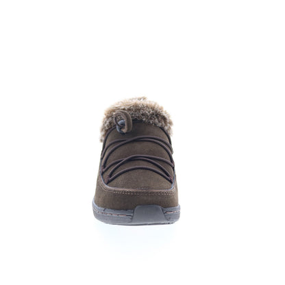 Aetrex Chrissy BB332 Womens Brown Suede Slip On Loafer Flats Shoes