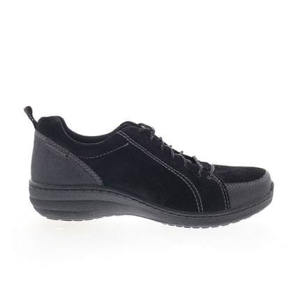 Aetrex Mara BB350 Womens Black Suede Lace Up Lifestyle Sneakers Shoes