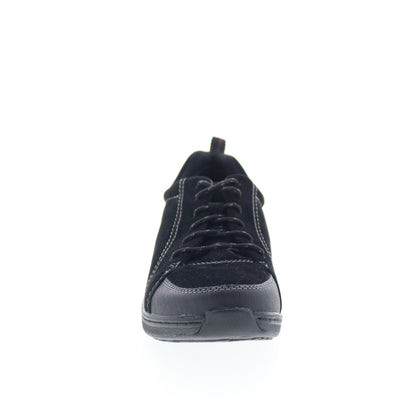Aetrex Mara BB350 Womens Black Suede Lace Up Lifestyle Sneakers Shoes