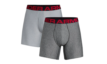 Tech 6" 2-Pack Boxerjock "Mod Gray Light Heather / Jet Gray Light Heather" 1327415 011