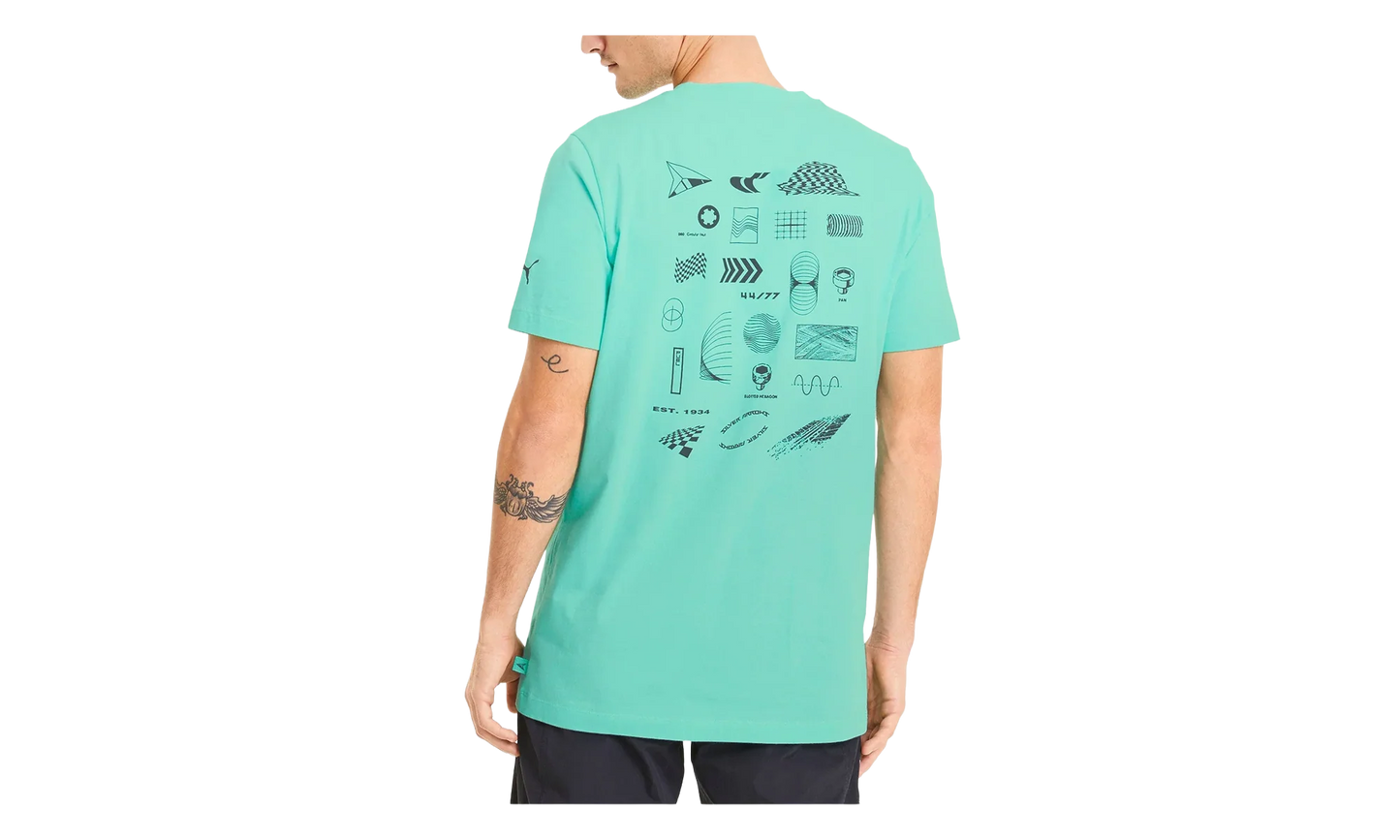 MAPM Mercedes Street Tee "Green Glimmer" 596172 06
