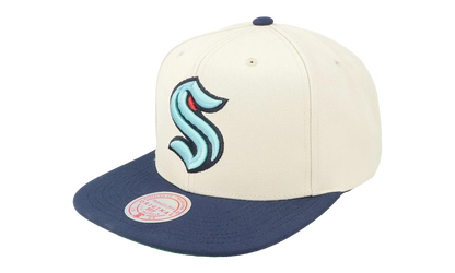 NHL Vintage Off-White Snapback Cap "Seattle Kraken - Off White" 6HSSSH22085 SKROFWH