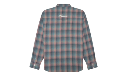 Sender Western LS Woven Button Up "Pink" P26SP029-PNK