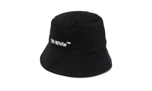 Helvetica Bucket Hat "Black" OWLB021C99FAB11001