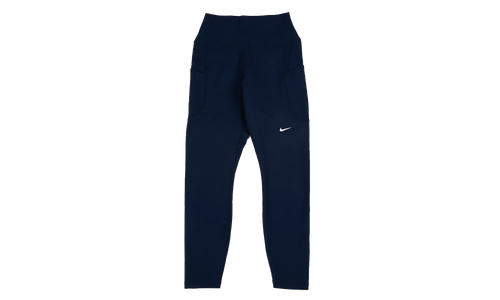 One High-Waisted 7/8 Leggings with Pockets WMNS "Midnight Navy / White" FN3241 413