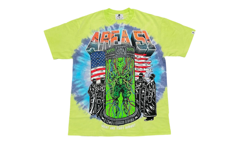 Area 51 Logo Short Sleeve Tie Dye Tee "Green" WLA51SSTSTDG
