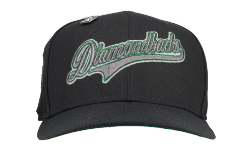 59FIFTY Arizona Diamondbacks Script 25th Anniversary Fitted Hat "Graphite Metallic" 123451299553