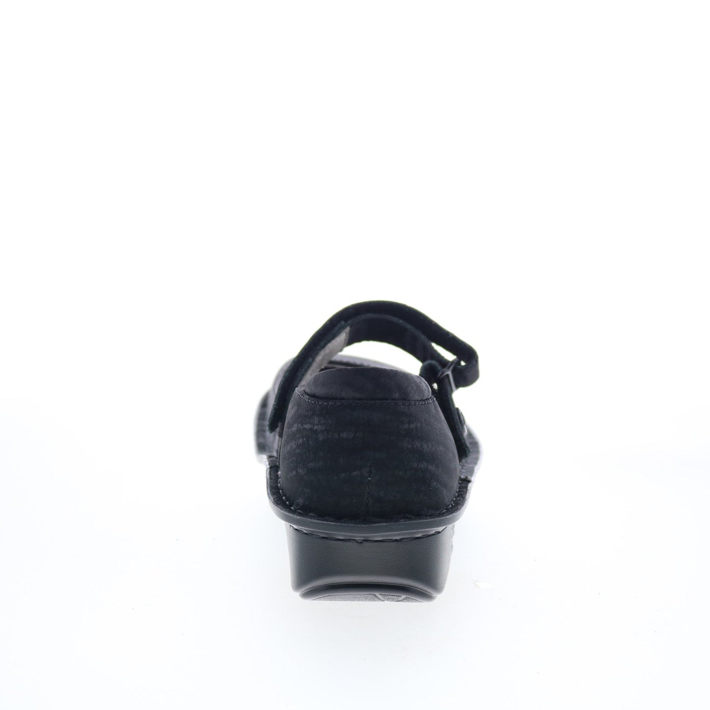 Alegria Belle BEL-277 Womens Black Leather Hook & Loop Mary Jane Flats Shoes