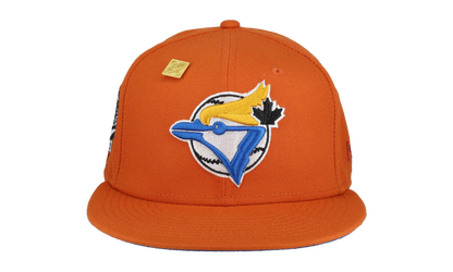 59FIFTY Toronto Blue Jays 1993 World Series Patch Fitted Hat "Orange / Blue" 123451292330