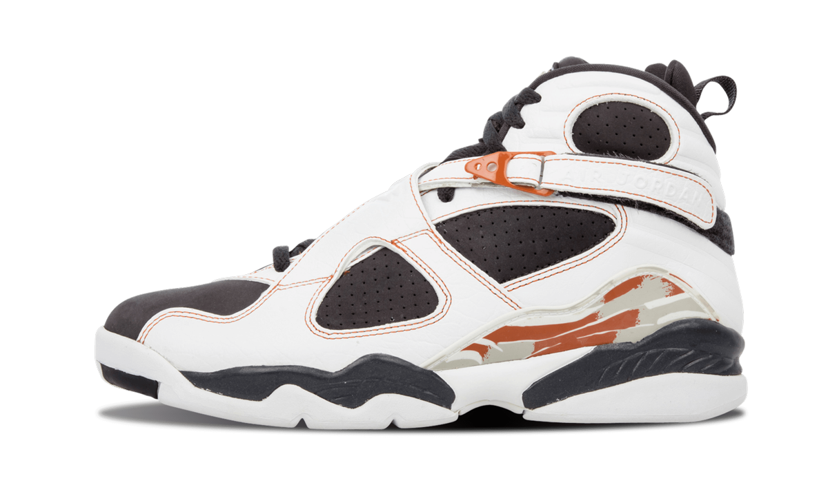 8 Retro LS "WHITE / ANTHRACITE - DARK ORANGE" 317258 104