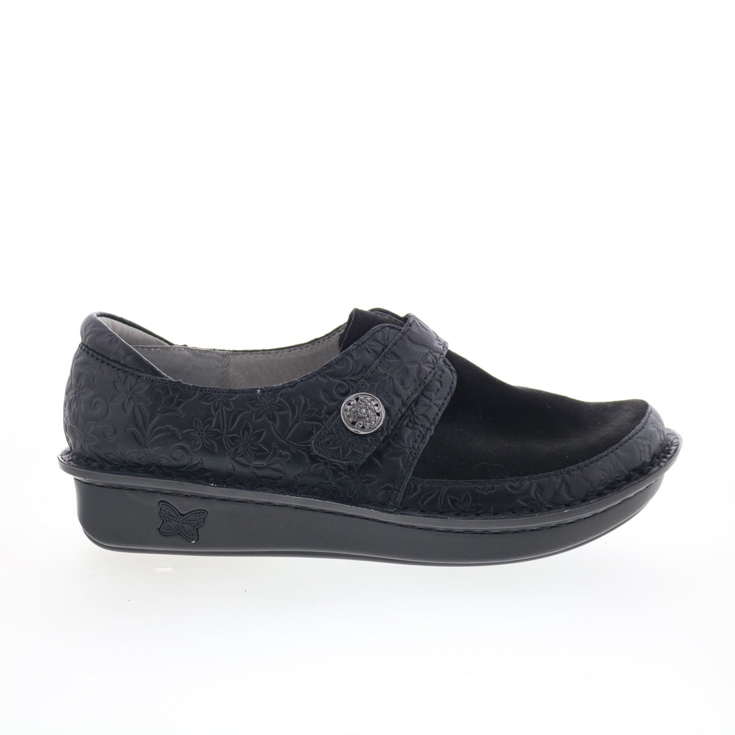 Alegria Brenna BRE-8140 Womens Black Leather Loafer Flats Shoes