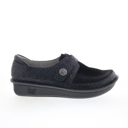 Alegria Brenna BRE-8140 Womens Black Leather Loafer Flats Shoes