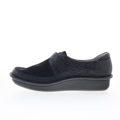 Alegria Brenna BRE-8140 Womens Black Leather Loafer Flats Shoes