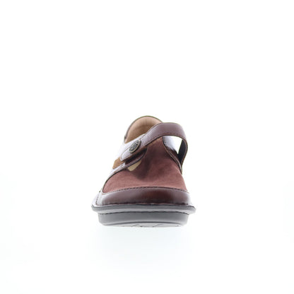 Alegria Brenna BRE-8141 Womens Brown Leather Loafer Flats Shoes