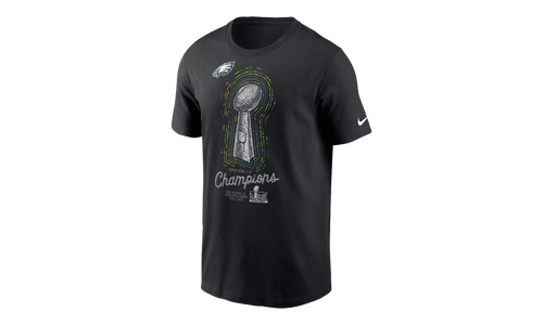 NFL Eagles Super Bowl Lix Champions T-Shirt "Lombardi Trophy - Black" 21466828