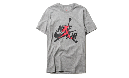 Air Jordan Jumpman Mashup Classics Short Sleeve Tee "Grey / Black / Red" BV5905 091