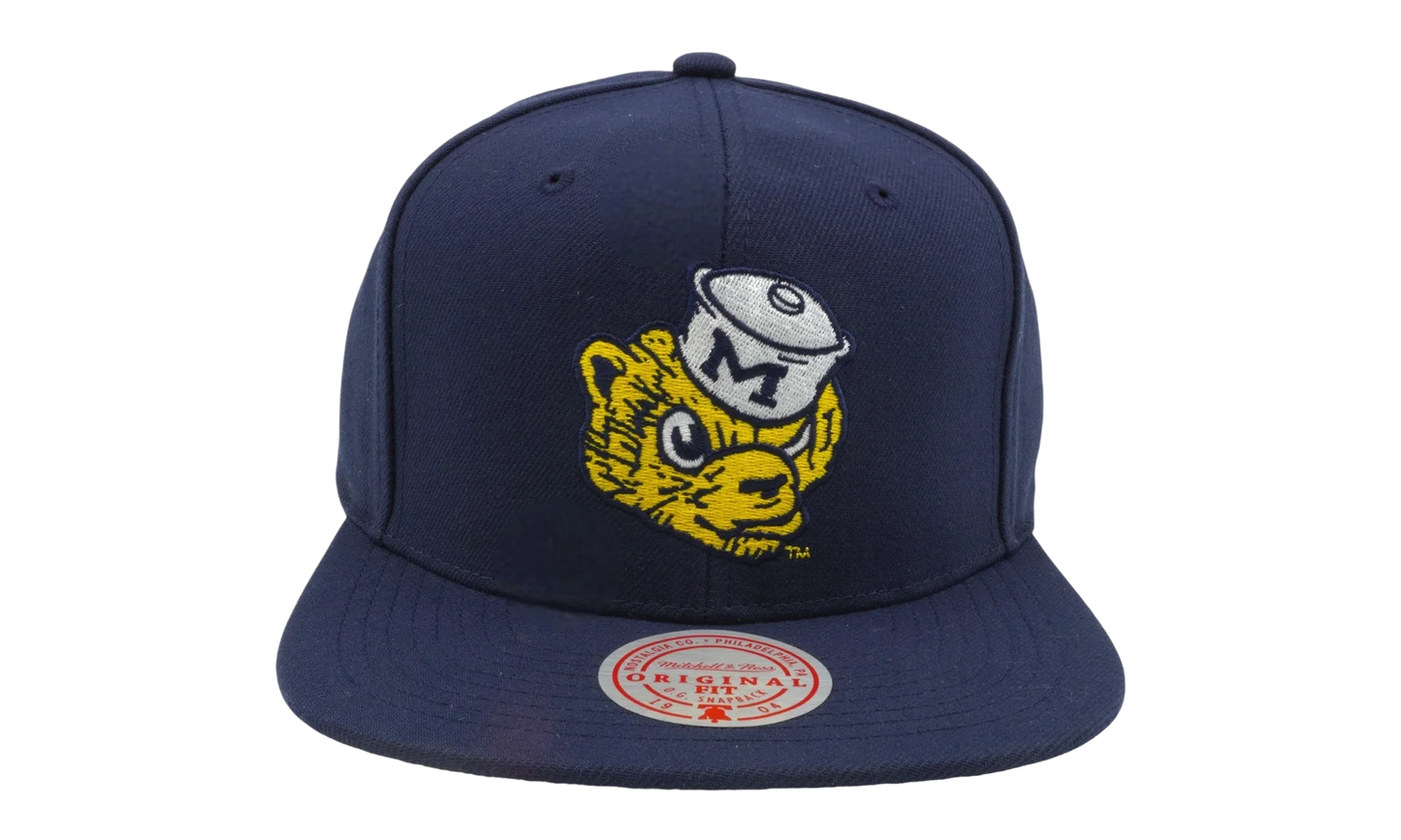 NCAA Team Ground Snapback Cap "Michigan Wolverines - Navy" 6HSSLR22448 UMINAVY