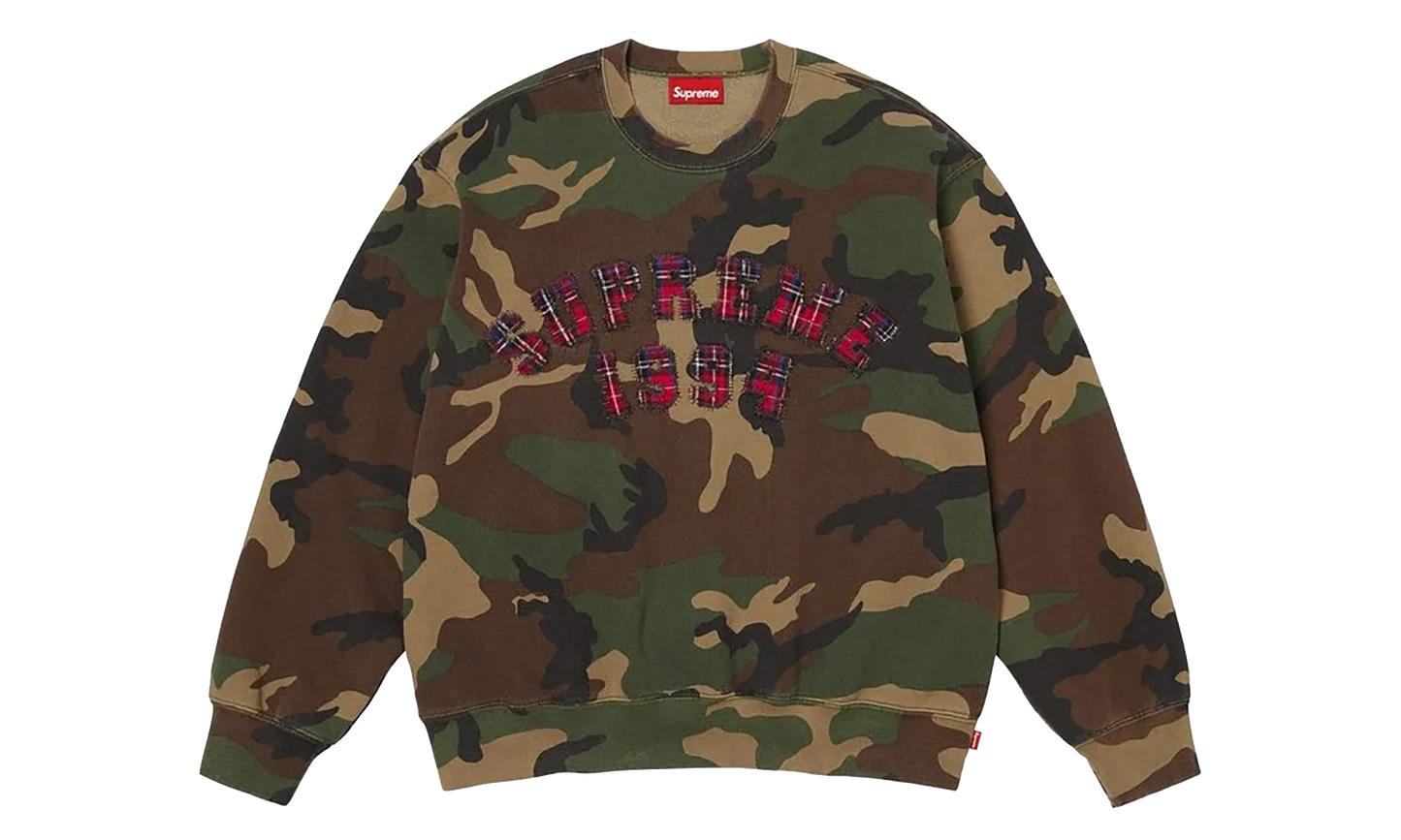 Plaid Arc Crewneck "SS26 - Woodland Camo" SU27407