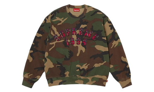 Plaid Arc Crewneck "SS26 - Woodland Camo" SU27407