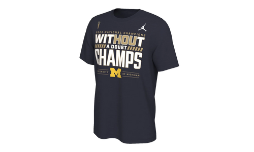 Michigan Wolverines 2023 National Champions "Locker Room Tee" 2023MICHIGANCLR