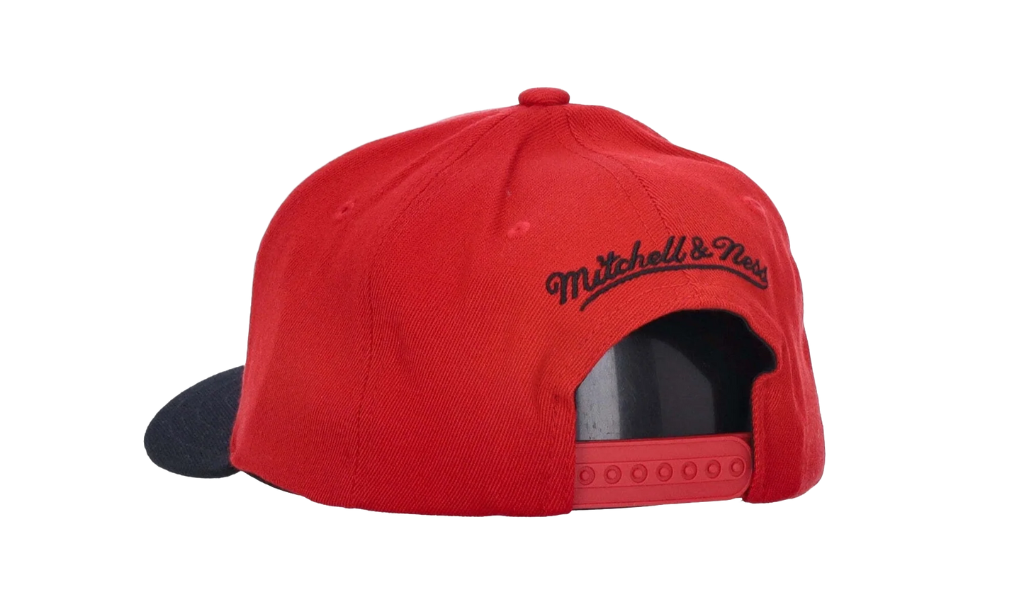 NBA Team 2 Tone 2.0 Stretch Snapback Cap "Chicago Bulls - Red / Black" HHSS3265 CBUYYPPPRDBK