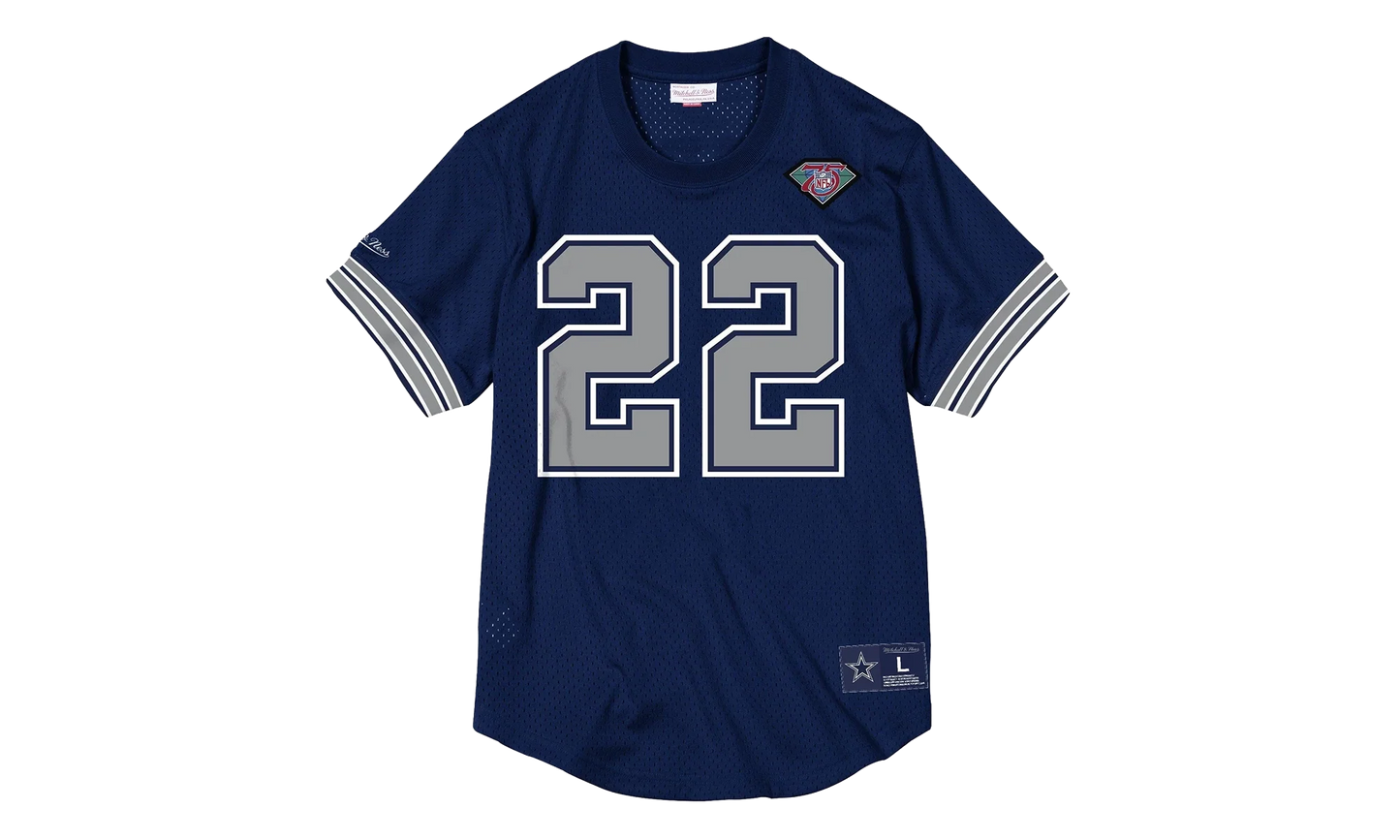 NFL Name & Number Mesh Crew Neck Shirt "Dallas Cowboys - Navy" NNMPMG18061 DCONAVY94ESM
