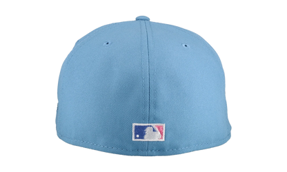 59FIFTY New York Yankees 1962 World Series Fitted Hat "Sky Blue / Pink / Metallic" 123451300845