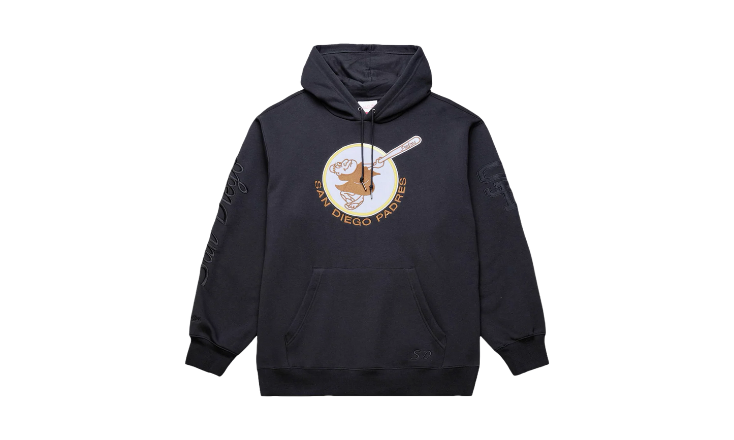 Padres Phantom Fleece Hoodie "San Diego Padres - Black" TH16142 SDPBLCK